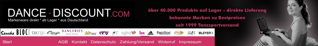 dance discount.COM Ballettkleidung Ballettschl�ppchen Ballettanzug dancediscount